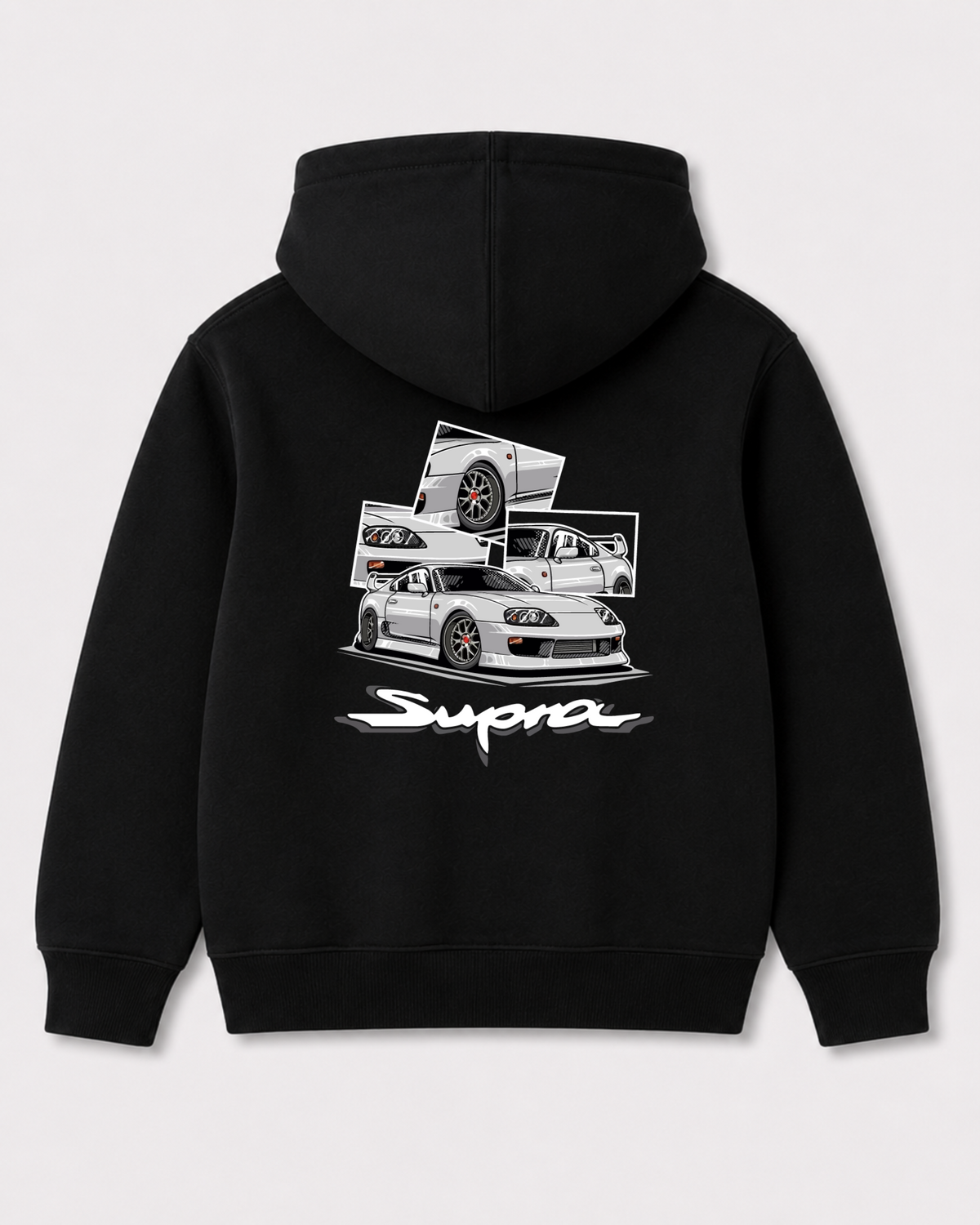 Black hoodie back 3162