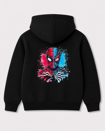 Black hoodie back 3165