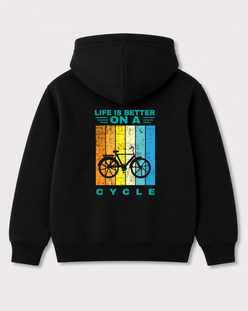 Black hoodie back 3167