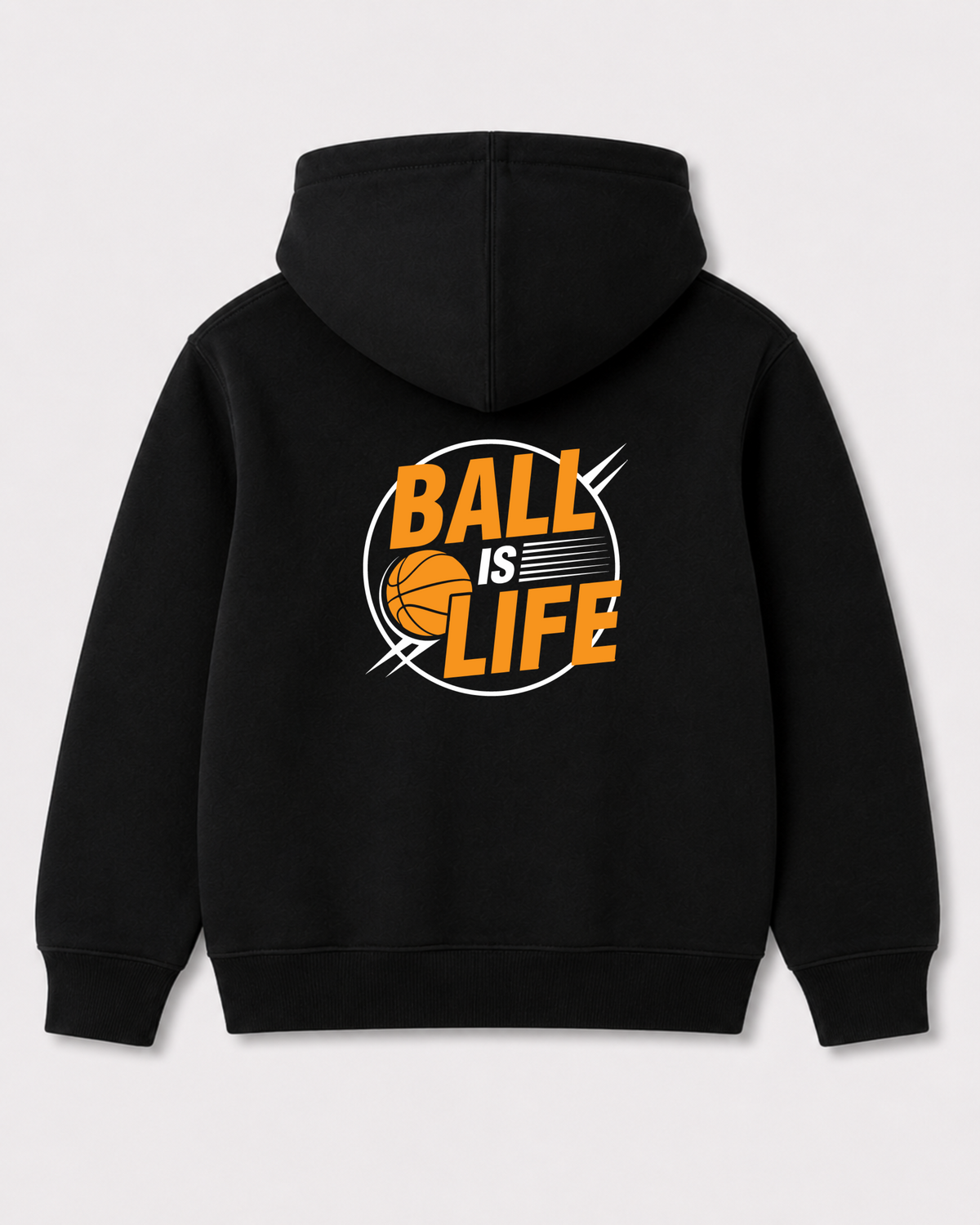 Black hoodie back 3176