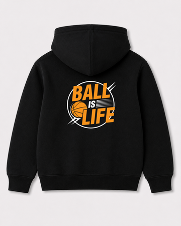 Black hoodie back 3176