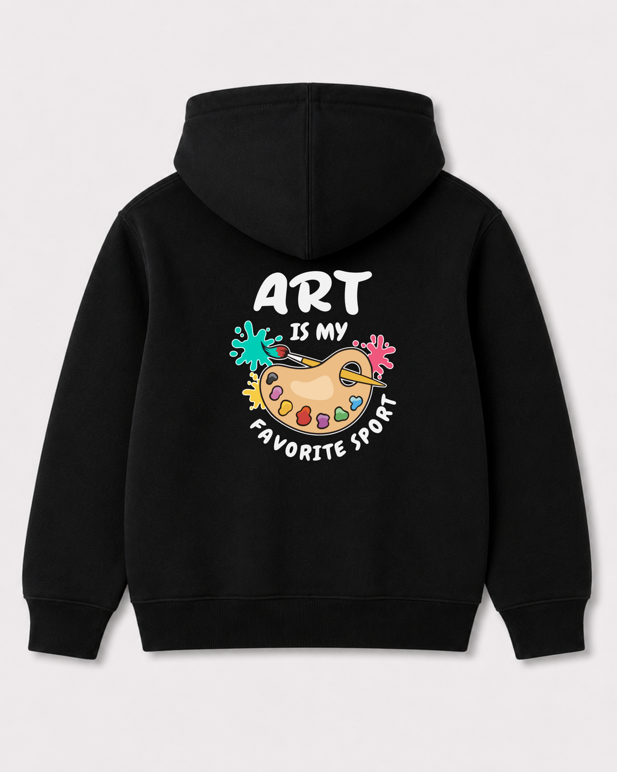 Black hoodie back 3179