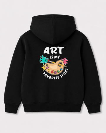 Black hoodie back 3179