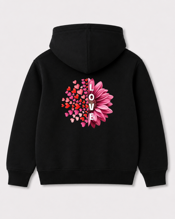 Black hoodie back 3185
