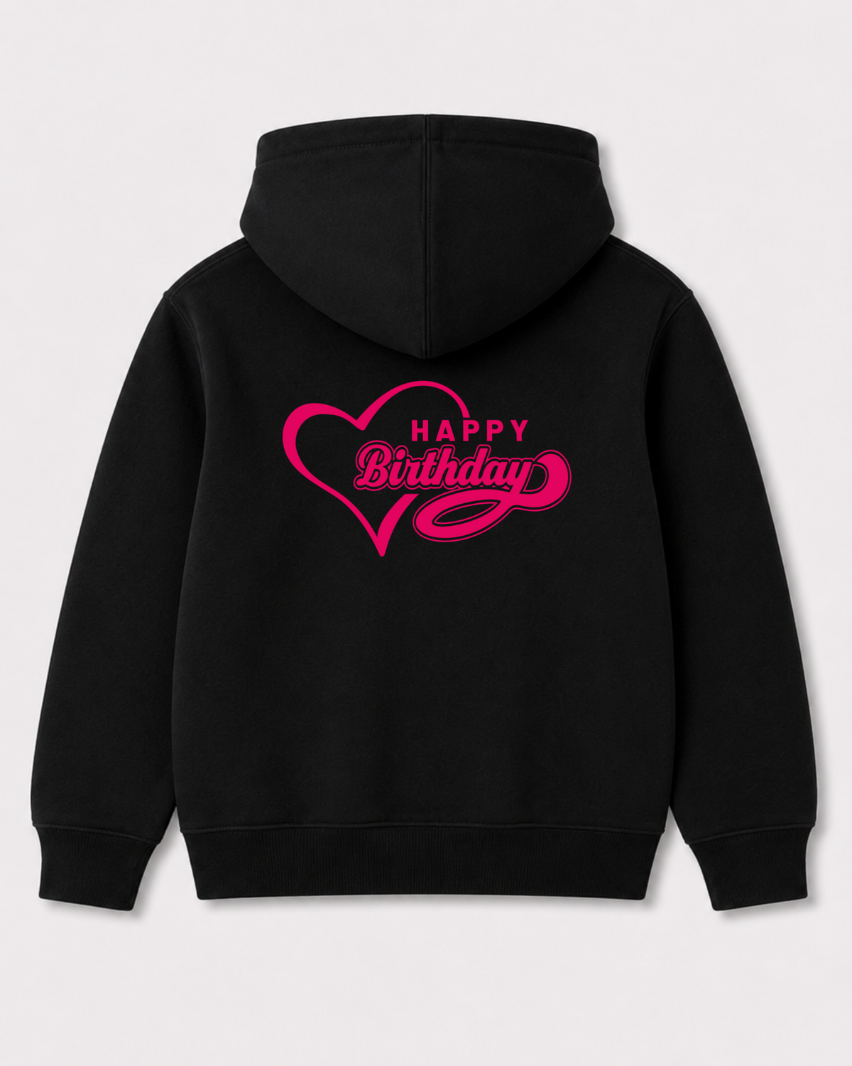 Black hoodie back 3198