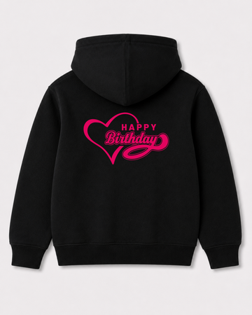 Black hoodie back 3198