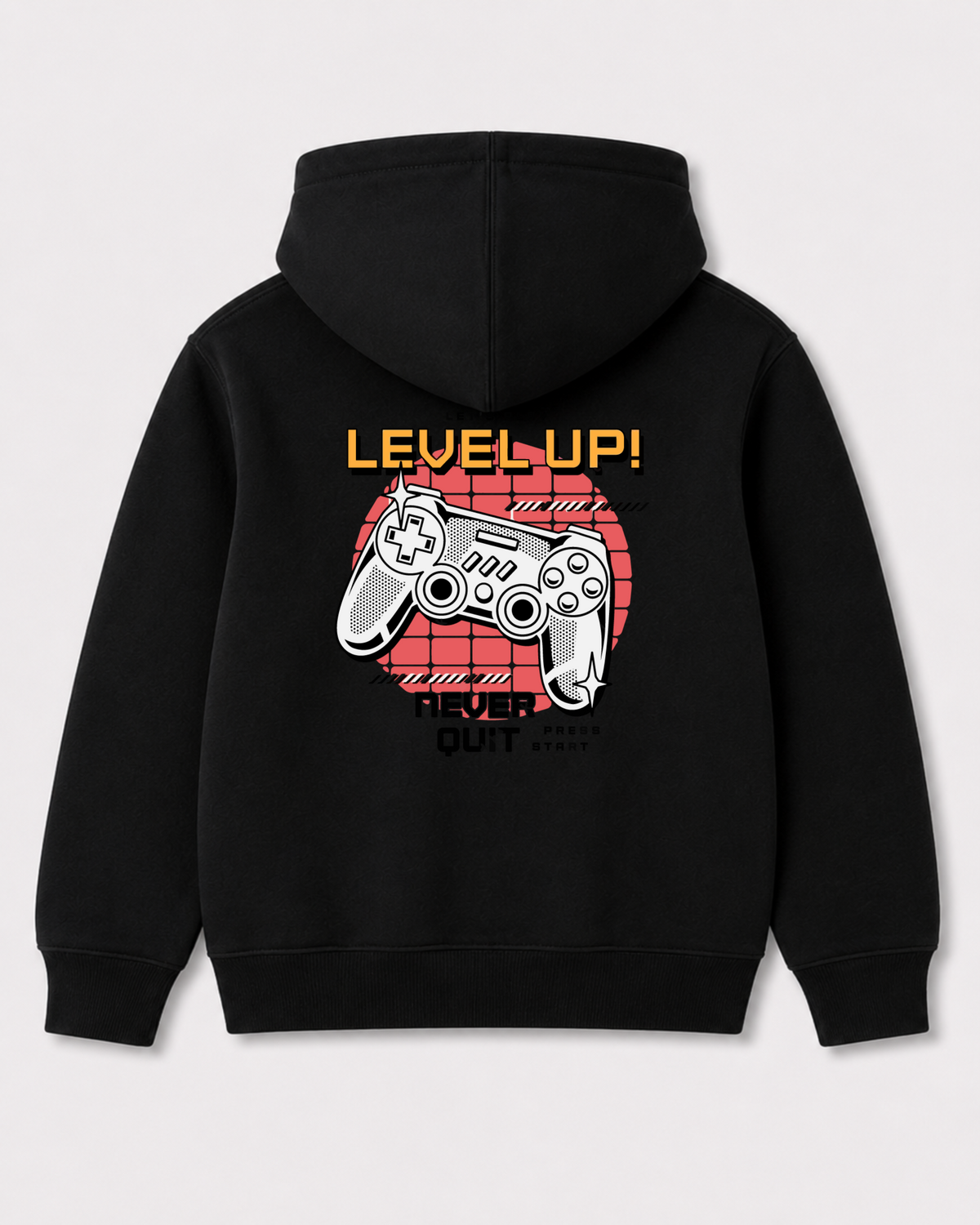 Black hoodie back 3209