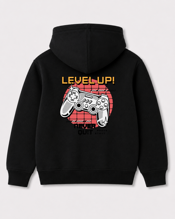Black hoodie back 3209