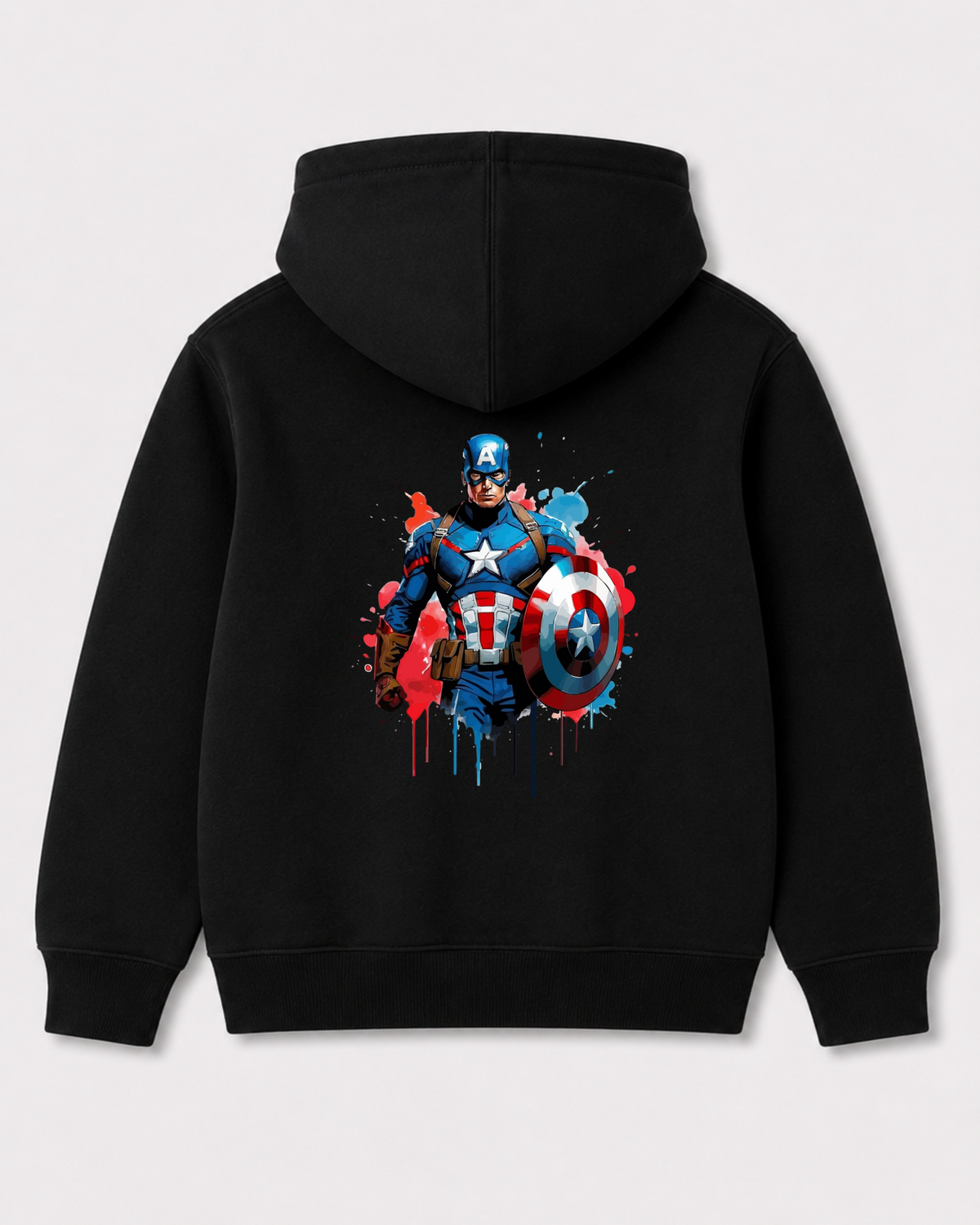 Black hoodie back 3210