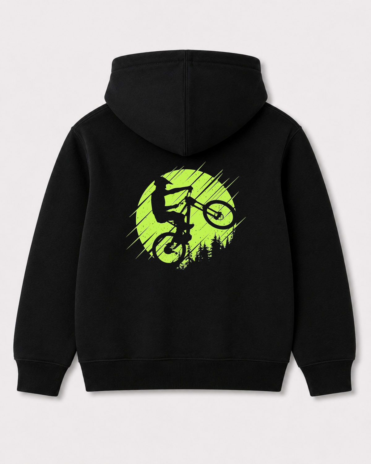 Black hoodie back 3214