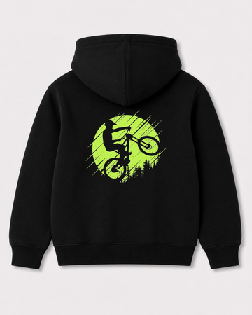 Black hoodie back 3214