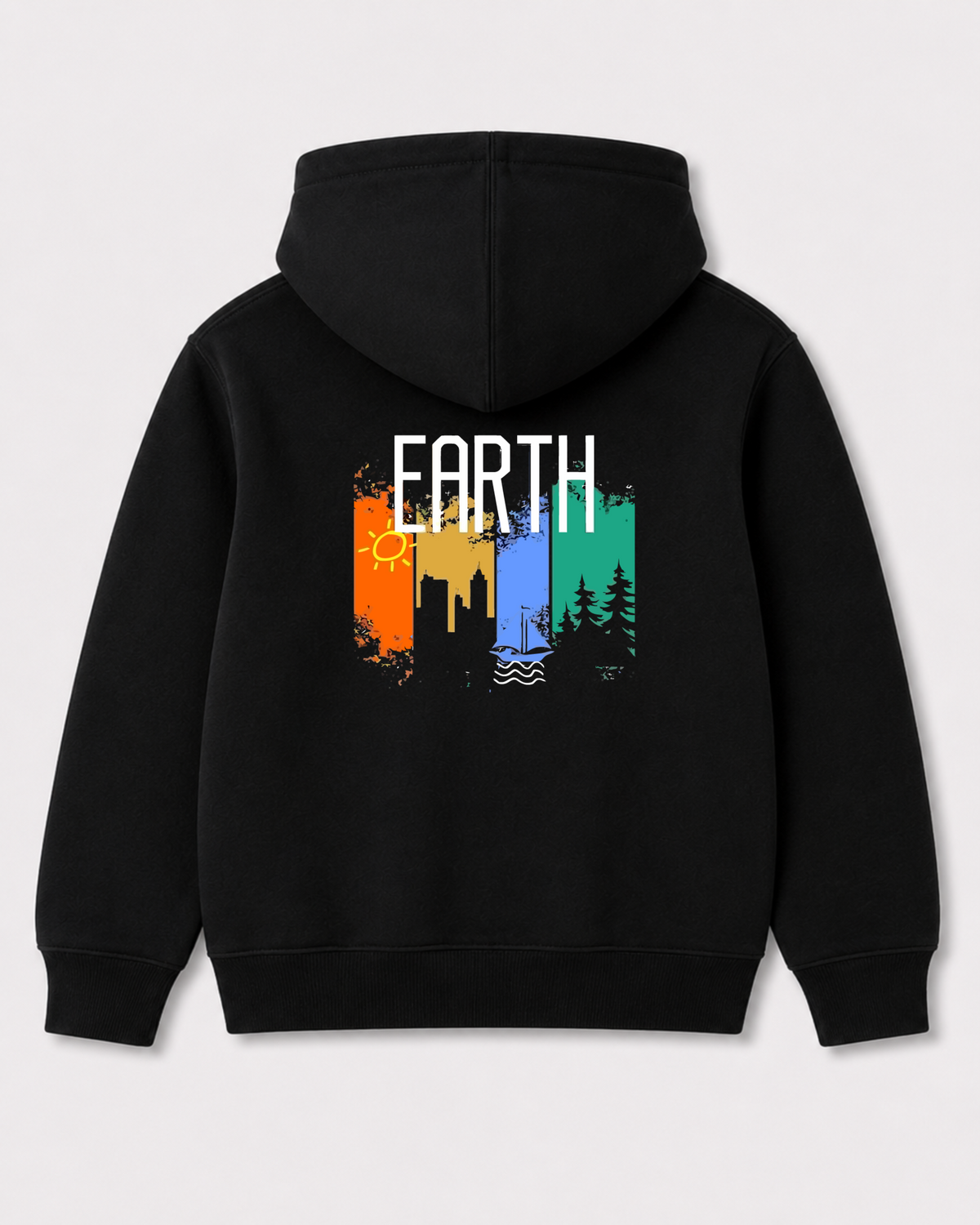 Black hoodie back 3234
