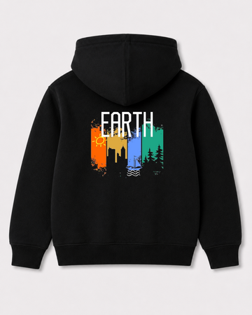 Black hoodie back 3234