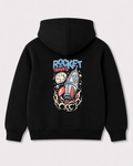 Black hoodie back 3239