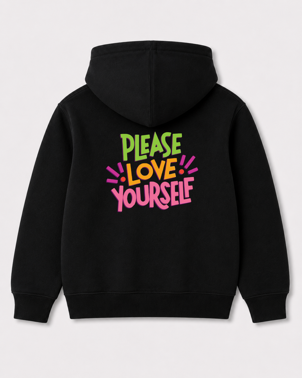 Black hoodie back 3246