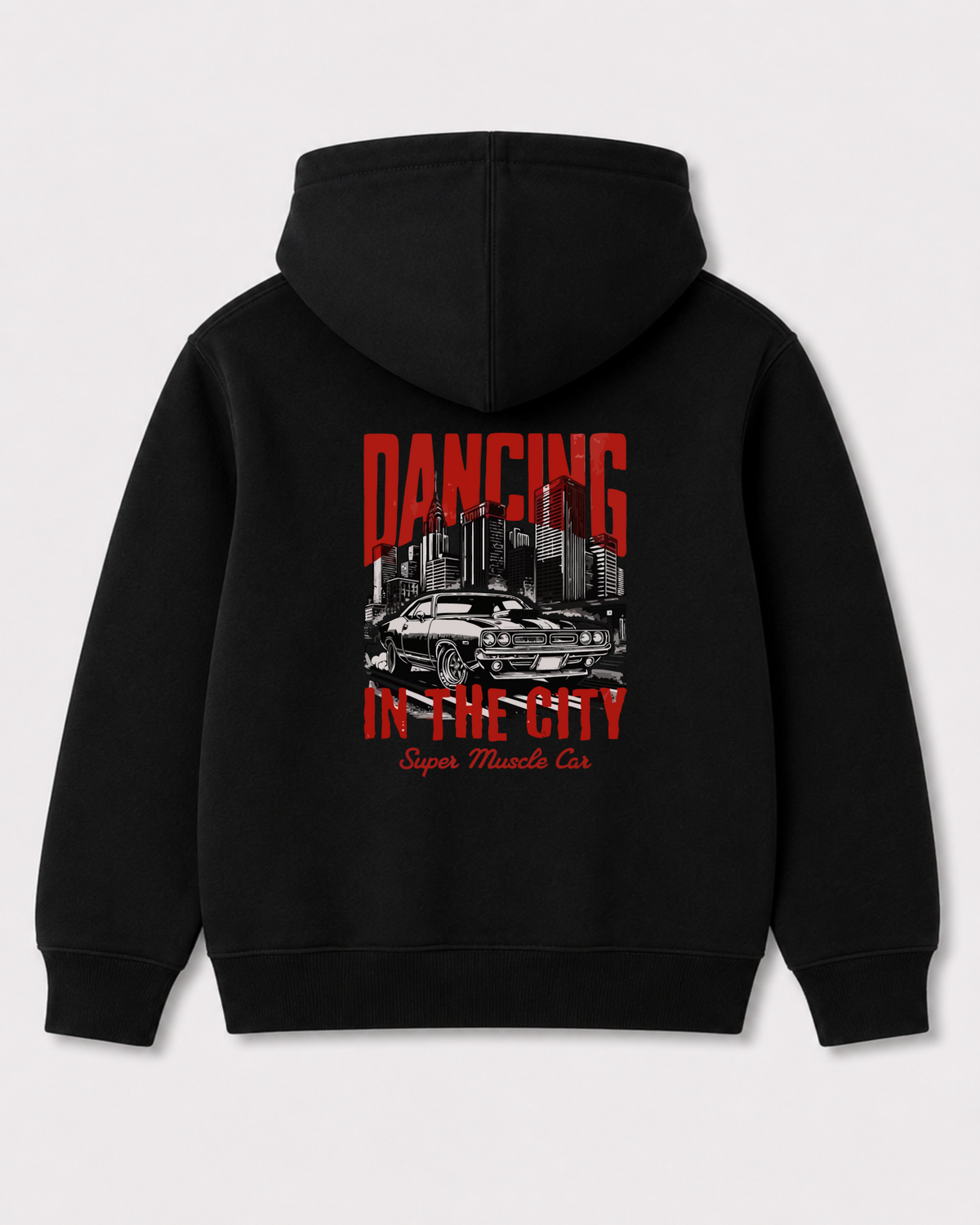 Black hoodie back 3253