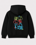 Black hoodie back 3258
