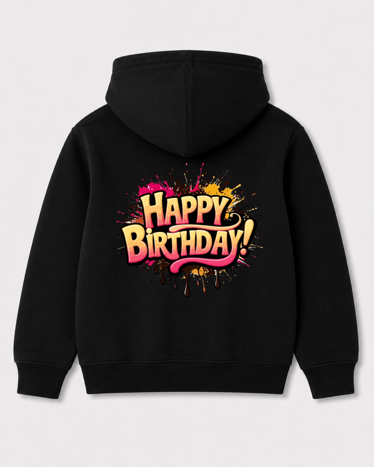 Black hoodie back 3261