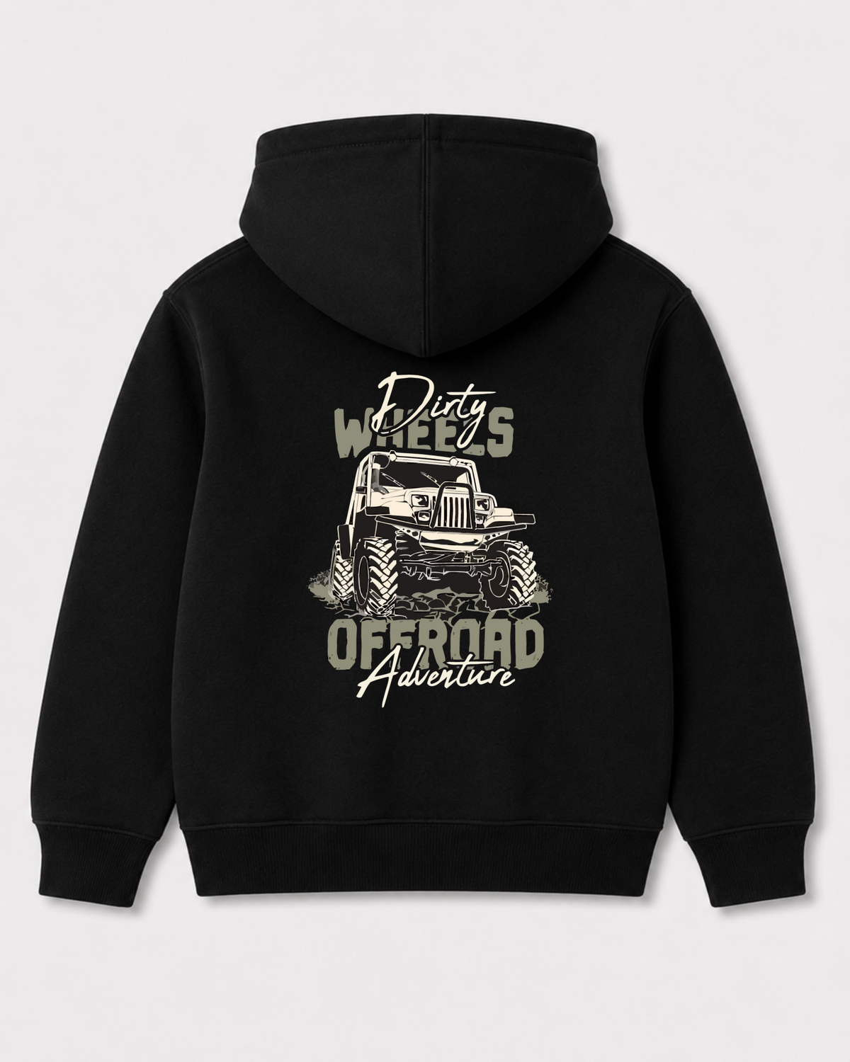 Black hoodie back 3265
