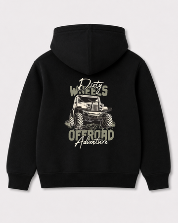 Black hoodie back 3265