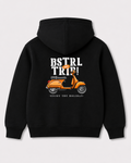 Black hoodie back 3266