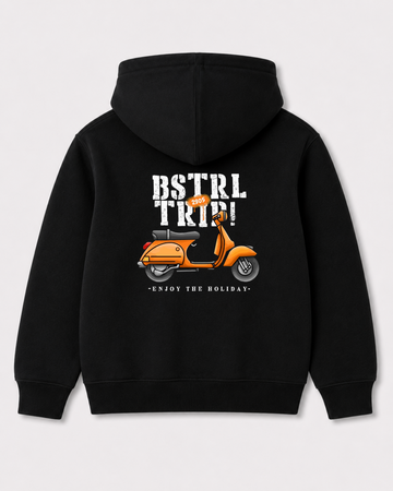Black hoodie back 3266
