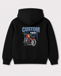 Black hoodie back 3272