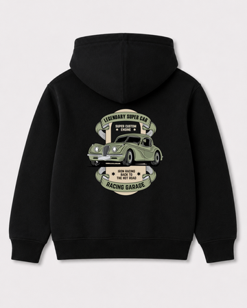 Black hoodie back 3274