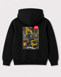 Black hoodie back 3277