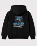 Black hoodie back 3285