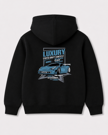 Black hoodie back 3285