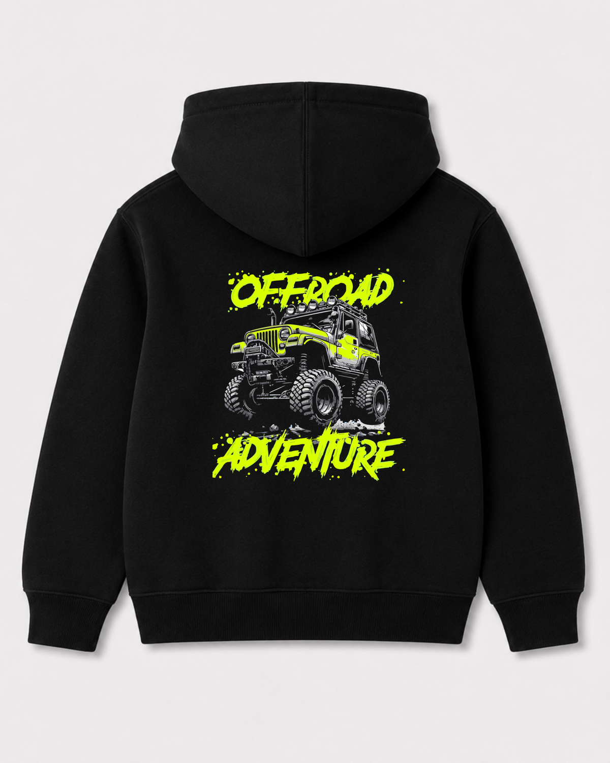 Black hoodie back 3291