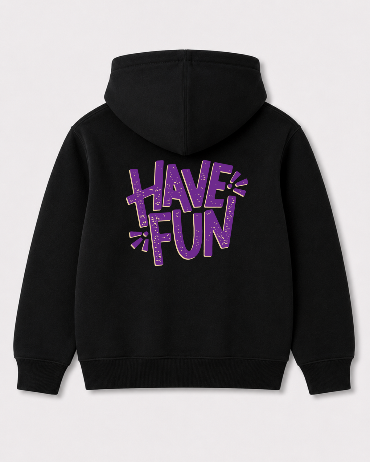 Black hoodie back 3292