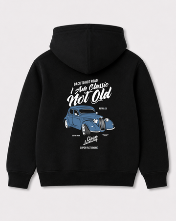 Black hoodie back 3298