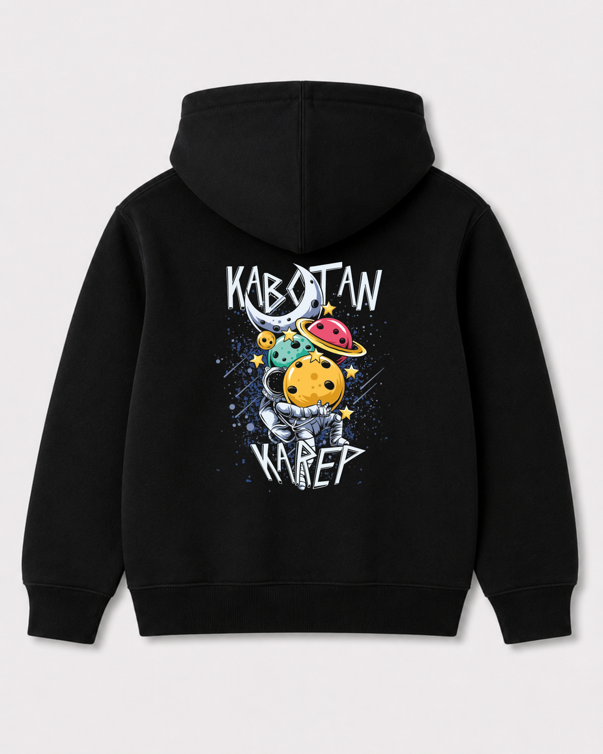 Black hoodie back 3304
