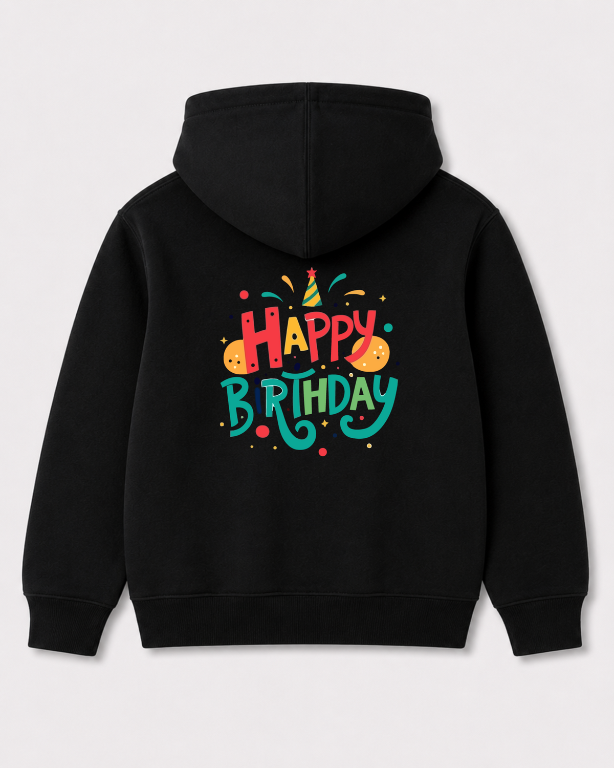 Black hoodie back 3311