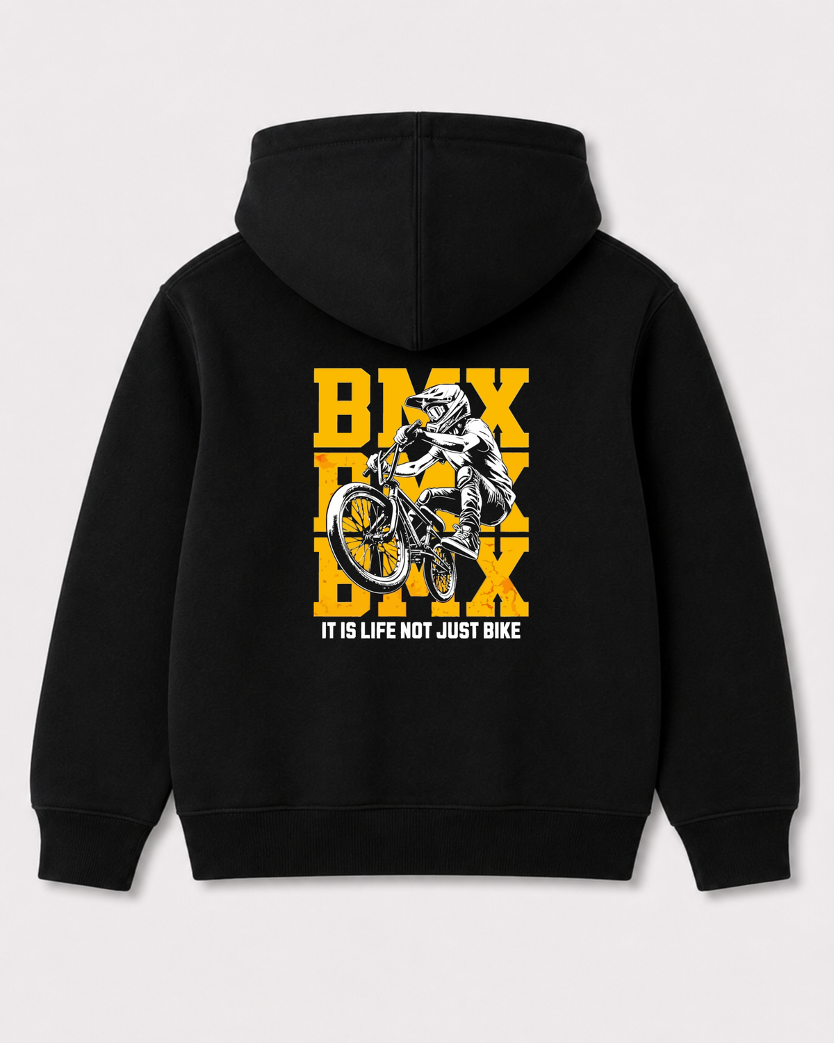 Black hoodie back 3318