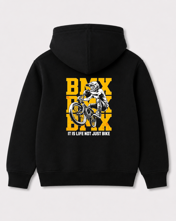 Black hoodie back 3318