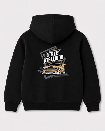 Black hoodie back 3322