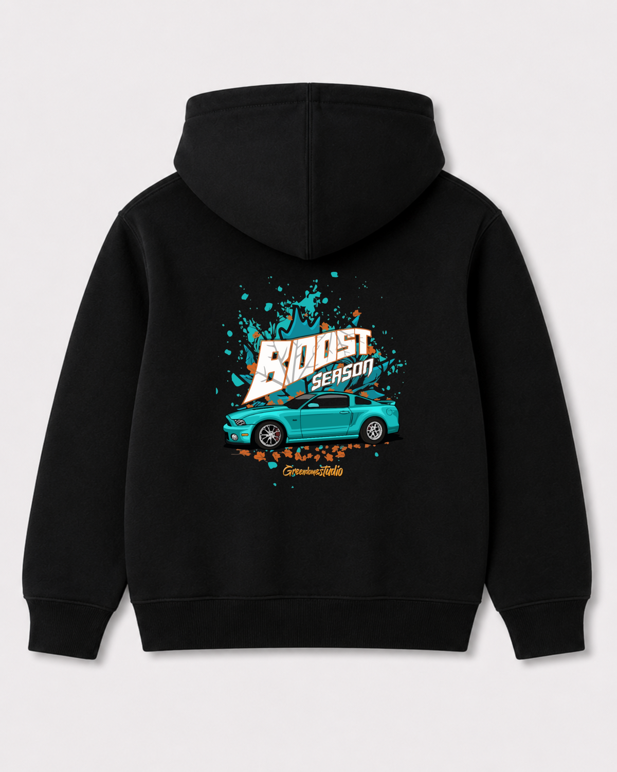 Black hoodie back 3331