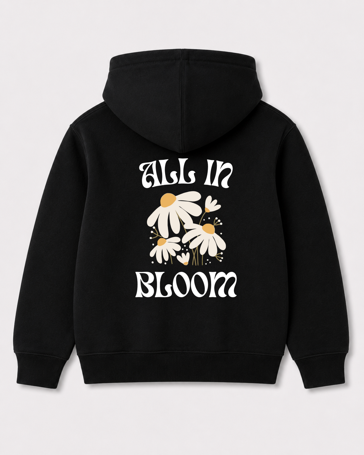Black hoodie back 3345