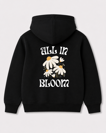 Black hoodie back 3345