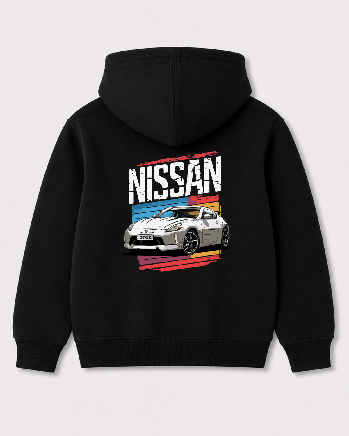 Black hoodie back 3351
