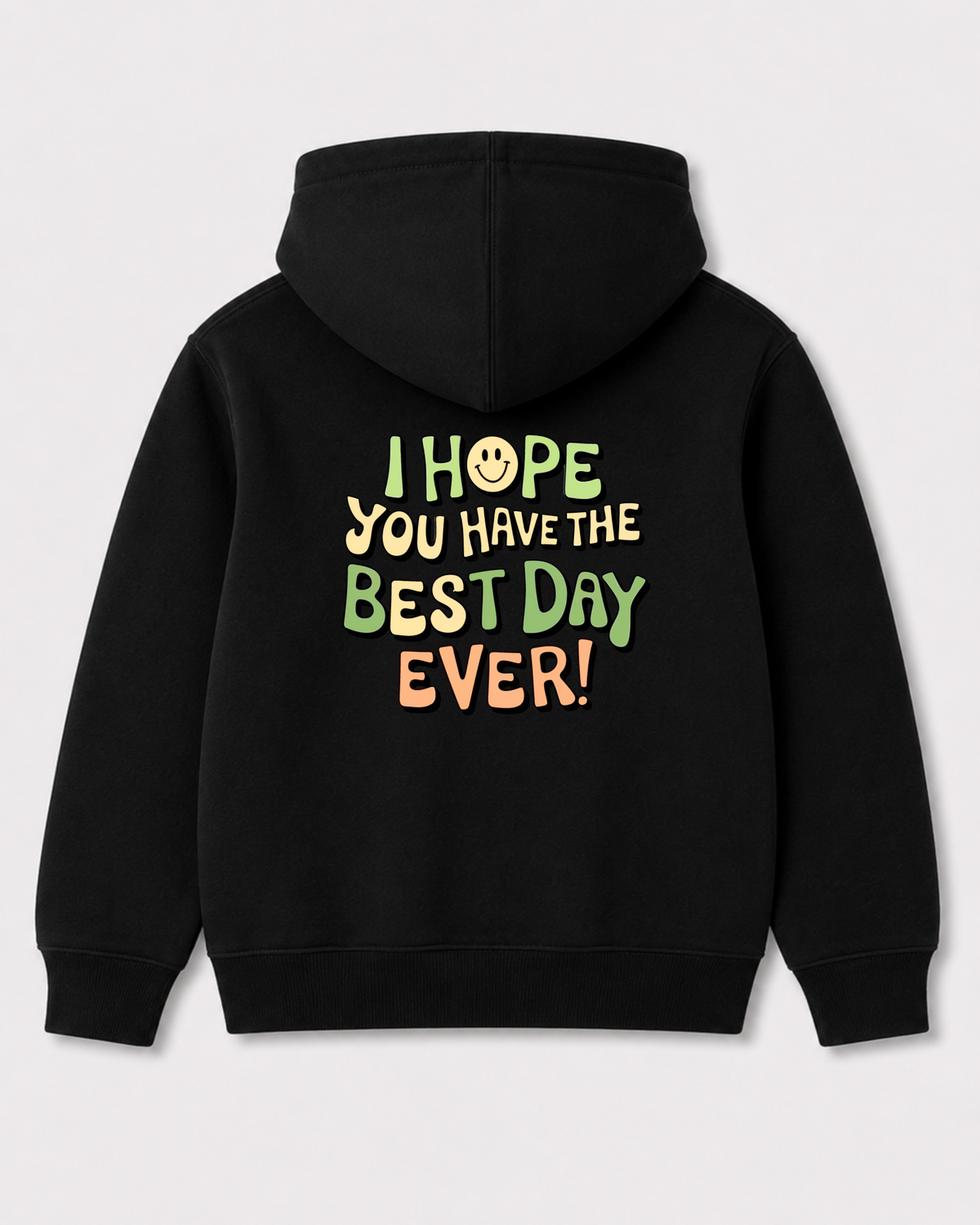 Black hoodie back 3359