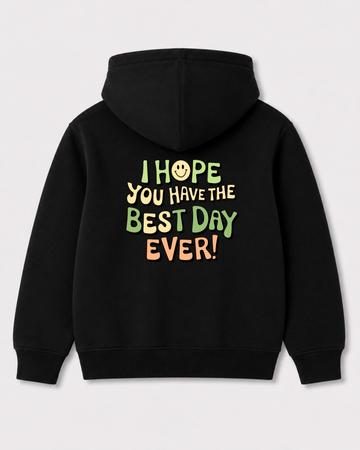 Black hoodie back 3359