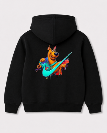 Black hoodie back 3361