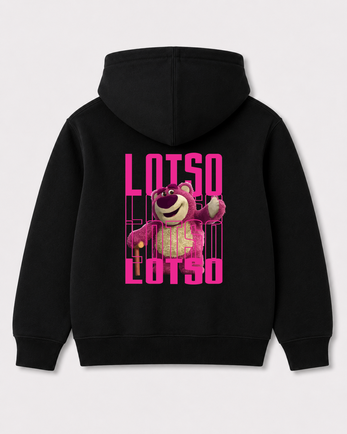 Black hoodie back 3362