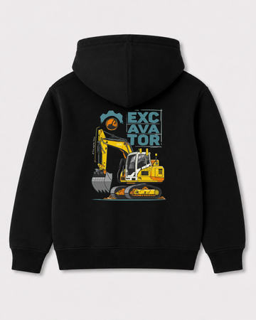 Black hoodie back 3386
