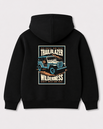 Black hoodie back 3393