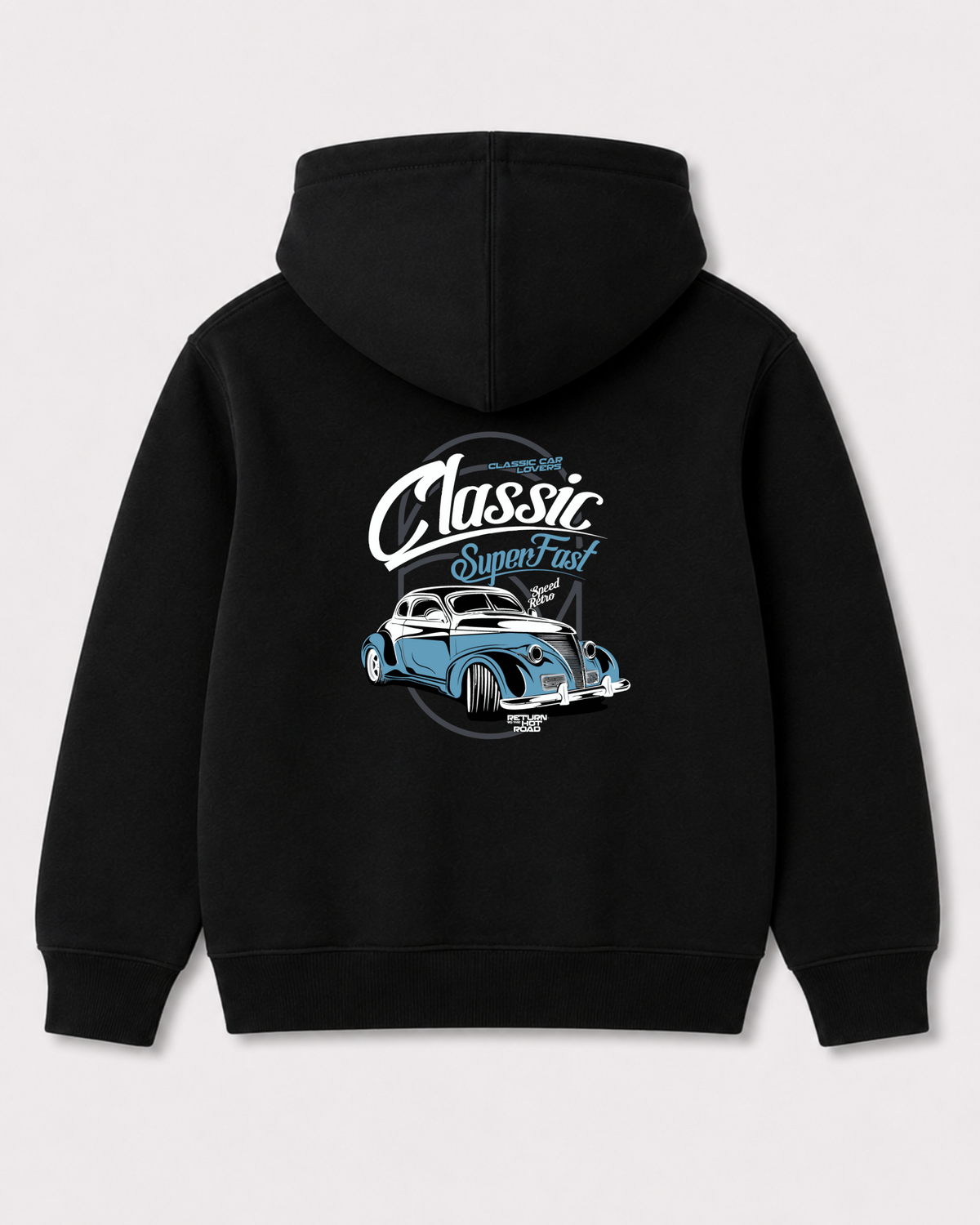 Black hoodie back 3395